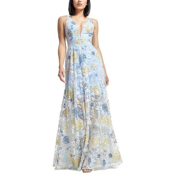 Dress the Population Dresses & Skirts - Dress The Population Womens  Samira Maxi Dress, Blue